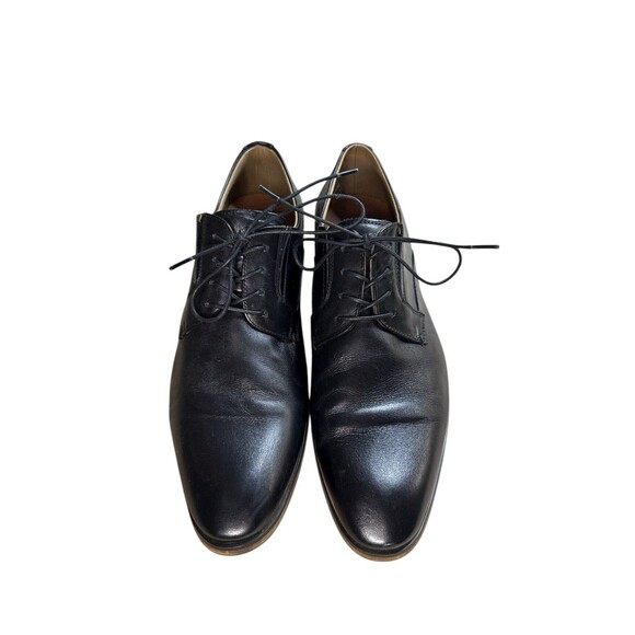 Aldo Flex Men’s Black Leather Derby Dress Shoes Lace Up 10.5 Plain Toe Formal - Picture 6 of 8